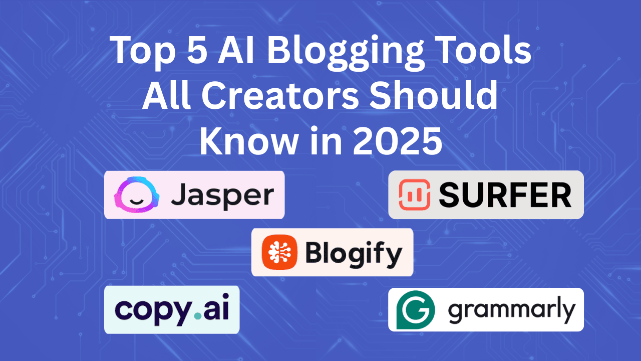 Top 5 AI Blogging Tools All Creators Should Know in 2025 (And When to Use Them) Cover