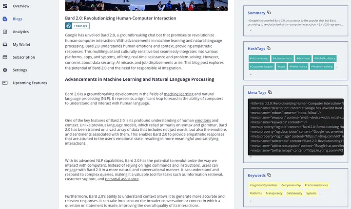 Blogify’s Game-Changing Features: Elevate Your Blogging with New Tools for SEO, Content Sharing, and More Cover
