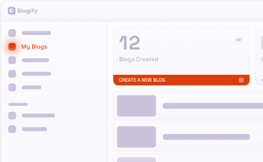 Navigate to 'Create Blog' image